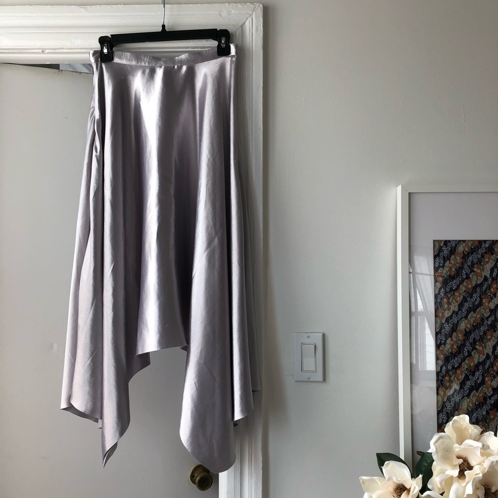 Rare Silver H&M Trend Collection Skirt